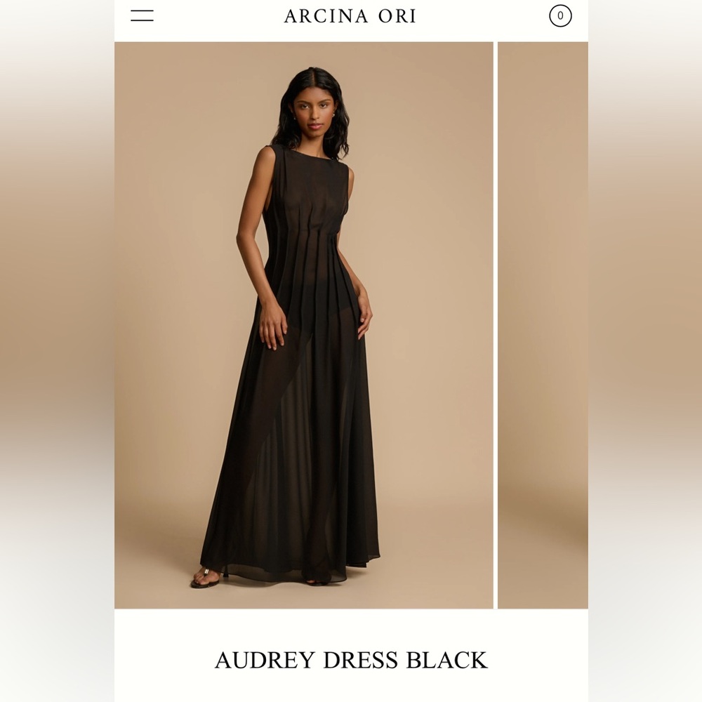 Arcina ori Audrey Black Maxi Dress